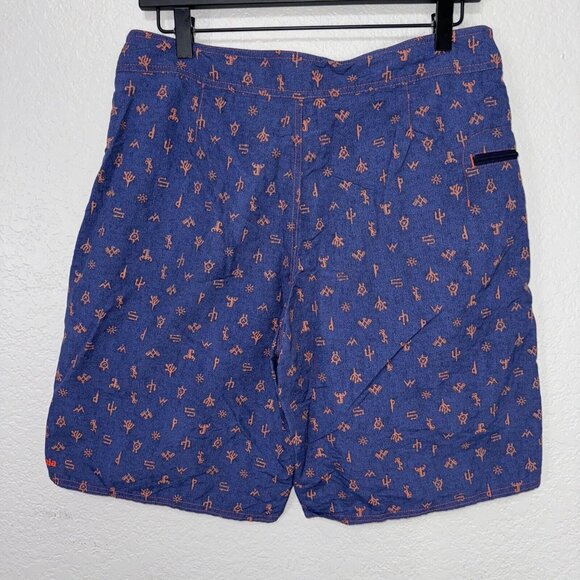 Patagonia Wavefarer Board Shorts Men 32 Nylon Pockets Blue 10” Trunks Swim - Picture 2 of 12